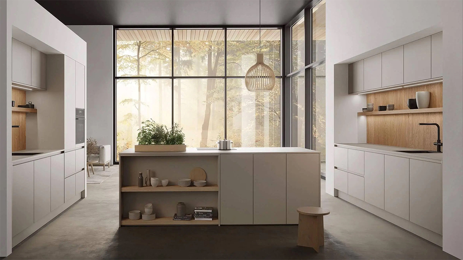 Custom RTA cabinetry with Gola profiles