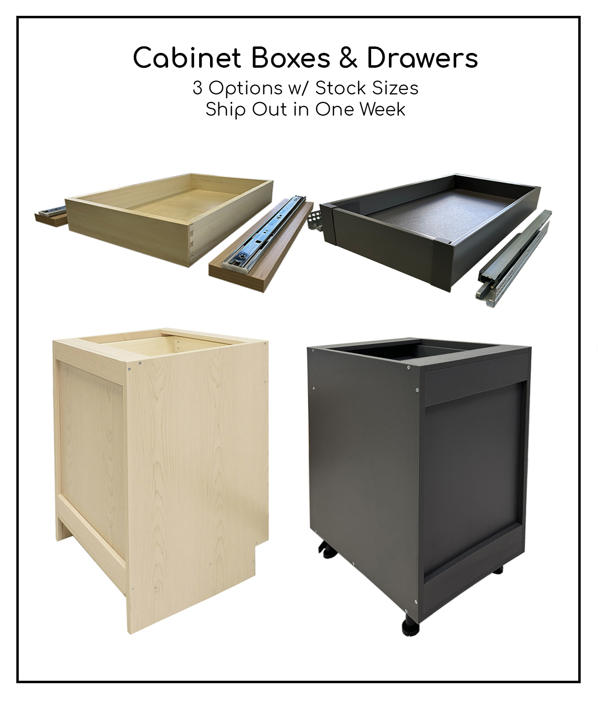 Cabinet Boxes and Drawers