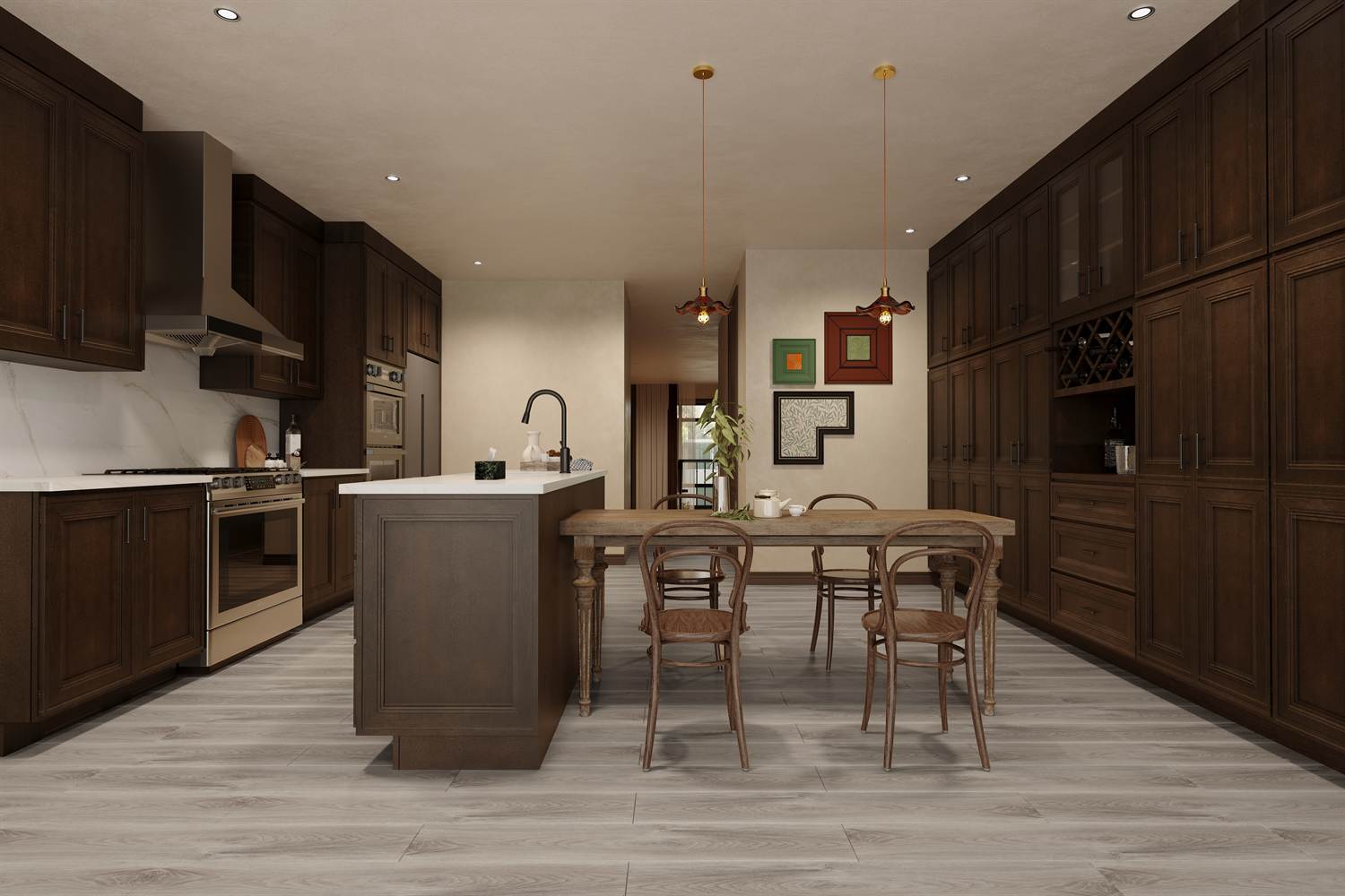 Toscana Truffle Birch RTA Cabinets | Domain Cabinets