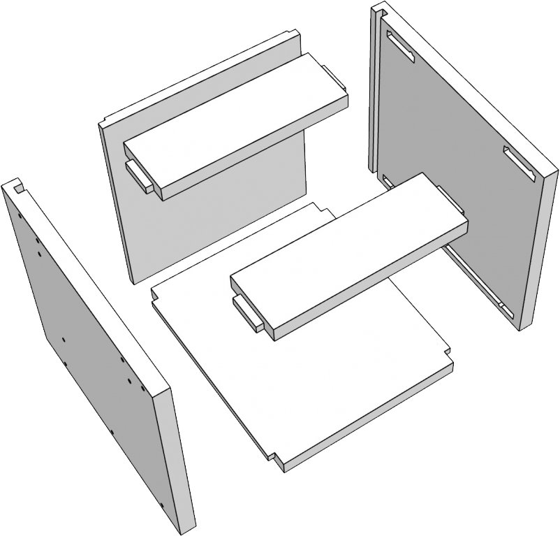 Blind dado construction detail
