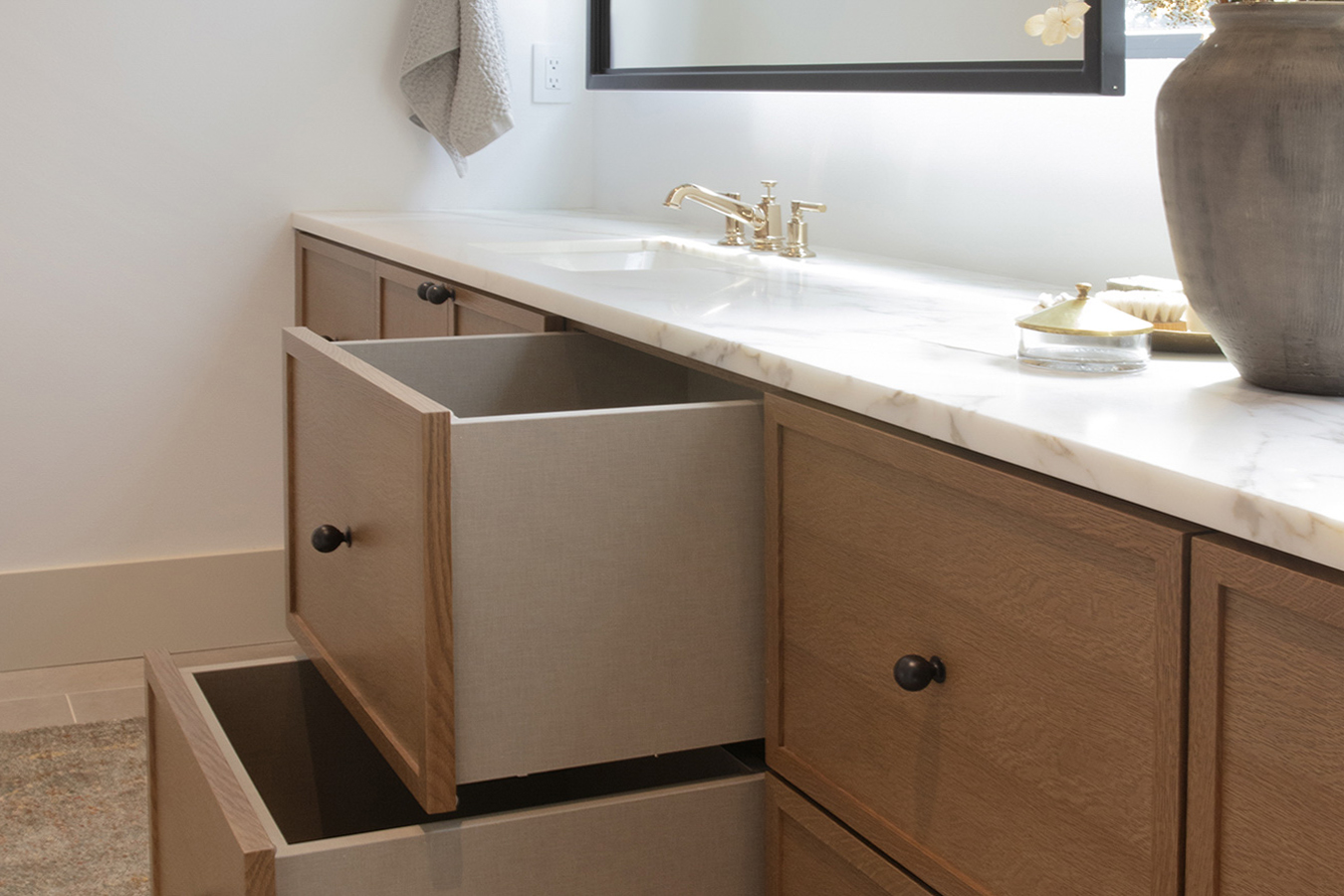 Wilsonart Linen drawer box