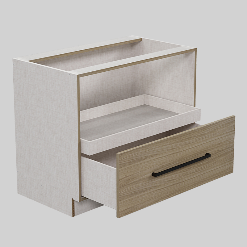 Wilsonart Linen custom cabinet box sample