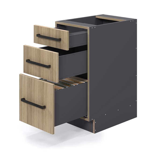 custom base bottom letter file drawer